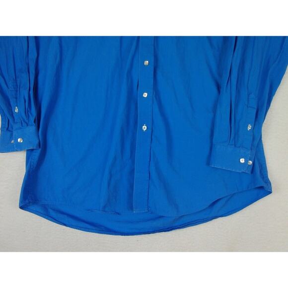 Cinch Shirt Mens XXL Button Down Blue Shirt Chest Pocket‎ Embroidered Logo - Picture 9 of 10